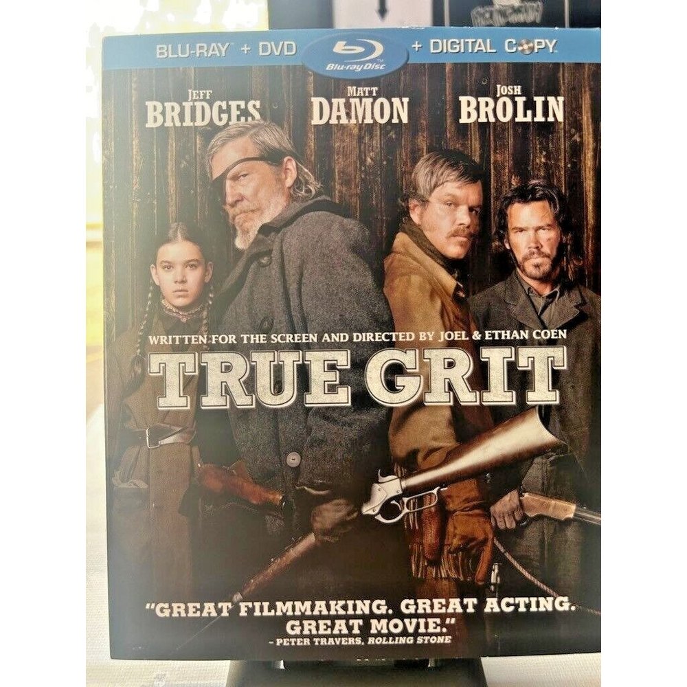 True Grit - Jeff Bridges Matt Damon James Brolin - Blu-Ray+DVD+Digital - Picture 1 of 3